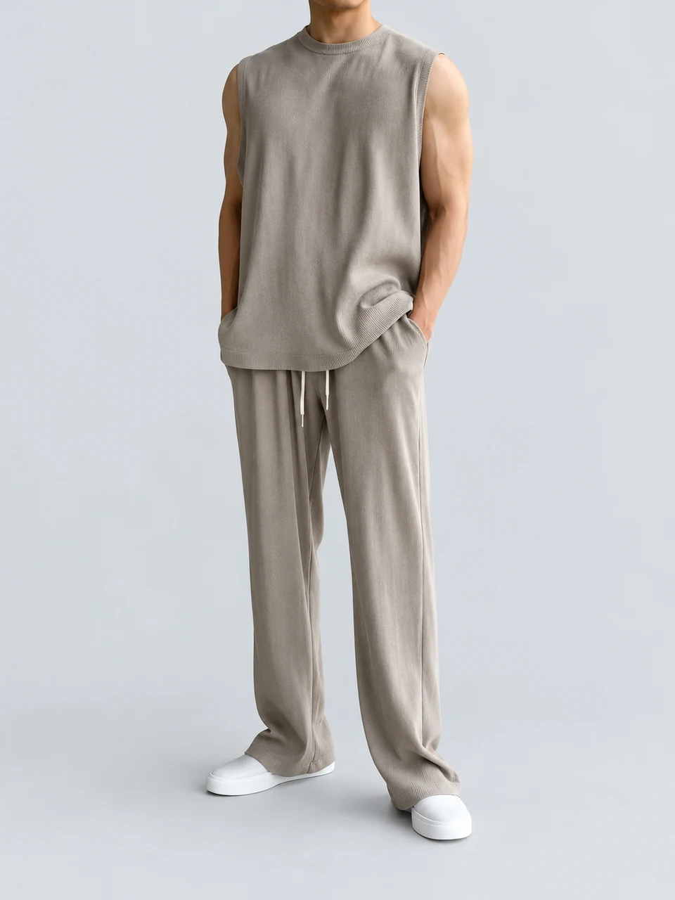 Ellis Casual Set — Beige — product photograph