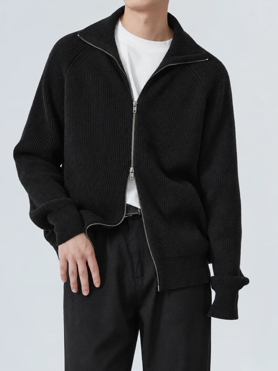 Owen Sweater — Black — Product photograph